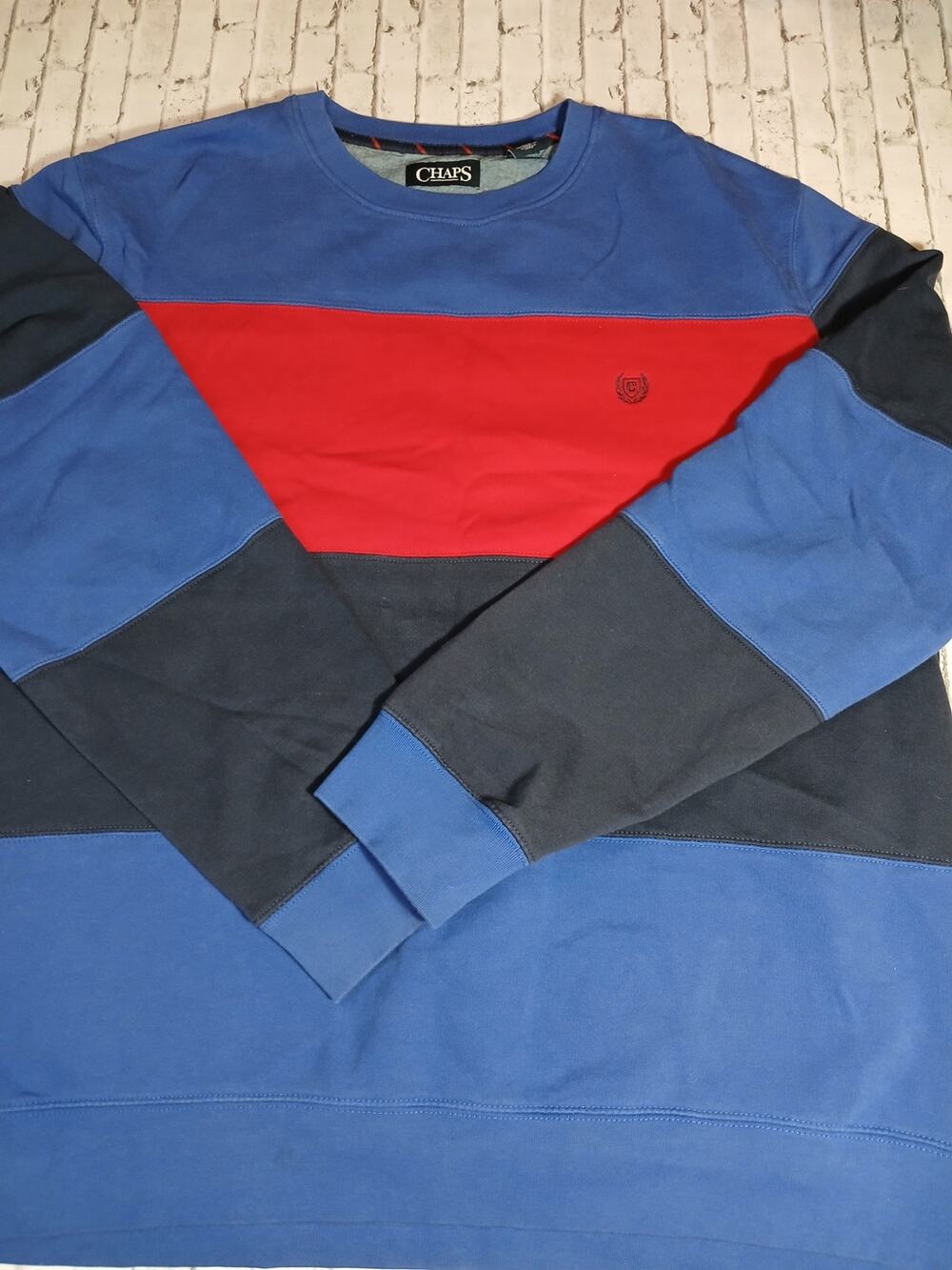 Mens Multicolor Sweatshirt XXL Acadamia Vintage 80's Old Money